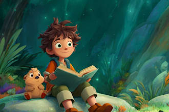 create stunning children book illustration package for KDP