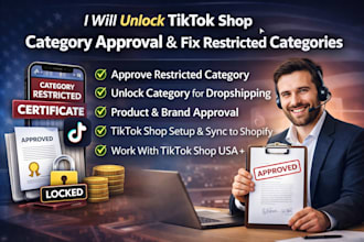 approve tiktok shop category approval and unlock restricted categories