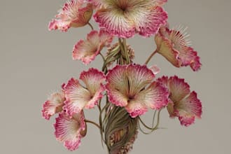 make fine line flower bouquet designs