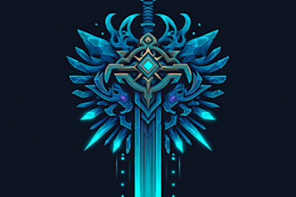 design a custom fantasy, rpg, sci fi animated game logo