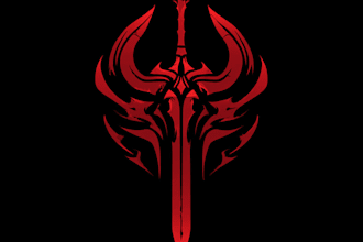 create an fantasy, rpg, sci fi game logo design