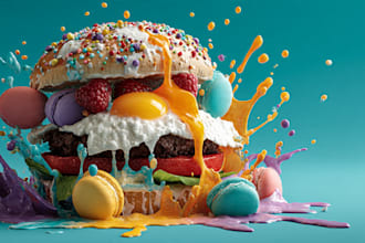 food pop art of your food pop art