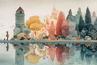 paint watercolor illustration and watercolor art