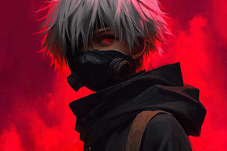 draw custom anime art for you