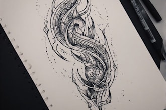 design professional tribal tattoo illustrations