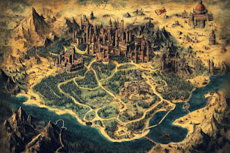 draw a custom map for fantasy, book or boardgame