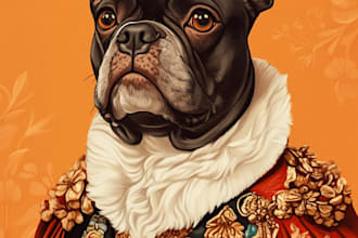 draw your dog or any pets into cartoon