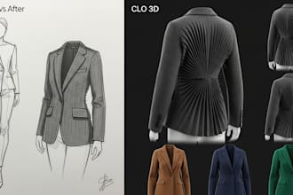 do custom clo 3d fashion design 3d garments old schools 90s realistic rendering