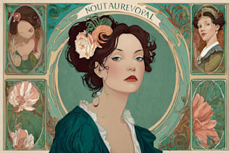 draw anything in art nouveau style