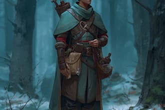 draw dnd character art, fantasy character illustration