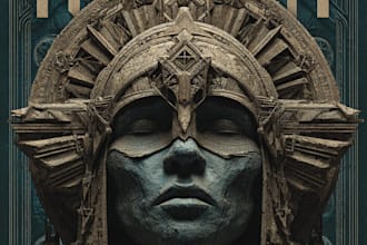 design a metal album cover artwork
