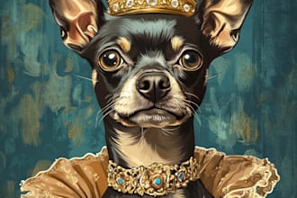 make a custom pet portrait