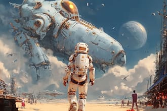 illustrate high quality sci fi artwork for any project