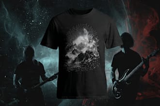 design t shirt for a band and merch
