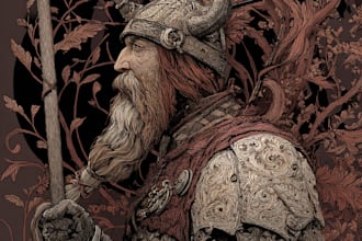make a medieval woodcut style illustration