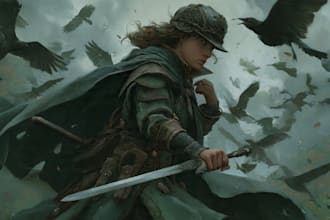 draw fantasy illustrations, concept art, and card game art