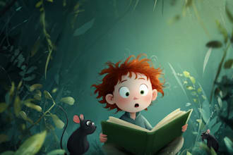 children story book illustration and children story book