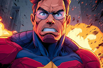 create personalized superhero cartoon illustrations