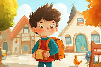 design children story book illustration