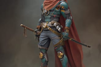 create scifi, fantasy, superhero character design