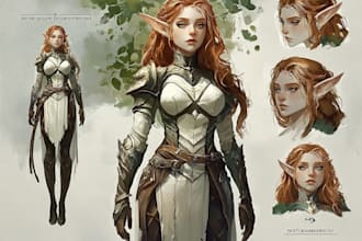 dnd character art and character designer