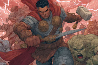 create comic book art