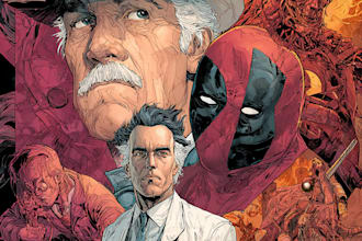 illustrate a superhero comic cover art