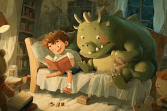 illustrate children book illustration, children picture book illustration