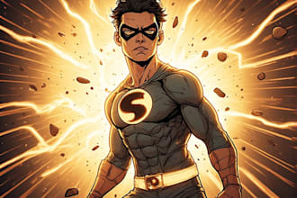 create custom superhero character art
