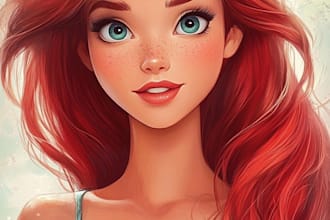 do disney cartoon portrait