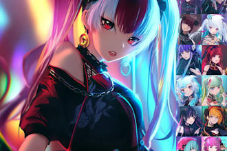 make japanese anime and manga illustration