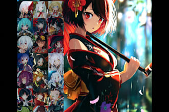 make japanese anime and manga illustration