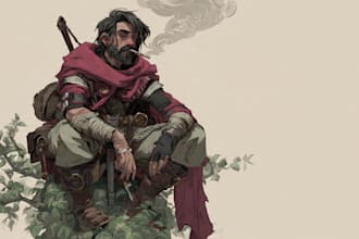 create your dnd character art, portraits and custom character