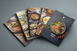 design digital restaurant food menu and bar pricing table