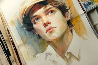 paint a unique watercolor portrait for you