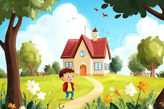 children book illustration and children book illustration