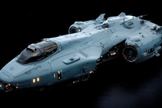 draw high quality spaceship concept