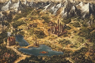 map illustration map design 3d isometric