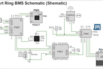 bms schematic and pcb for smart rings, medical patches, and ev battery modules