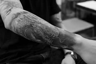 design custom realistic sleeve tattoo design, sleeve tattoo
