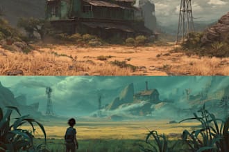 create concept art and illustration