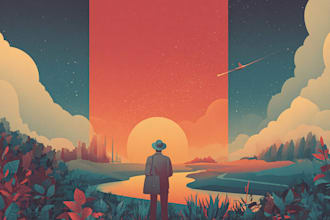 paint a marvelous professional custom poster for you