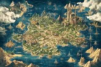create fantasy dnd map for you