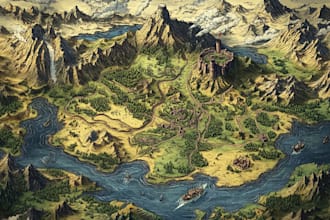 do fantasy map regional board game cartography world