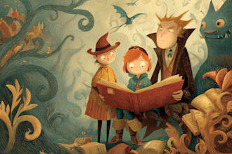 draw children storybook and cover illustrations