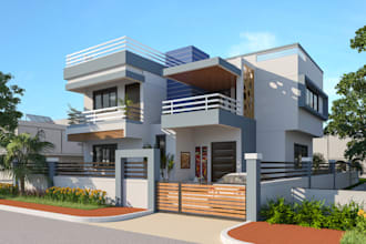 do autocad 2d, 3d modeling, rendering, and walkthrough