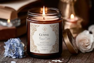 do candle label or product label packaging design