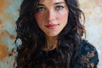 draw digital oil painting