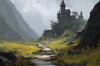 paint an environmental concept art