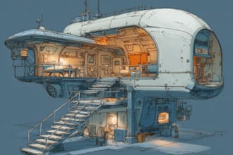 design spaceships and sci fi vehicles